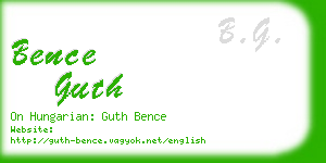 bence guth business card